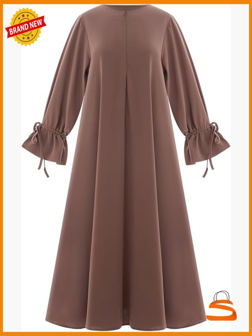Muslim Abaya Long Sleeve Prayer Dress Arabic Kaftan Islamic